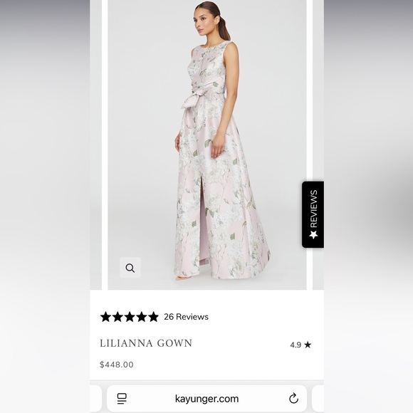 Kay Unger Lilianna Gown NWT - Picture 3 of 11